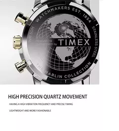 TIMEX-Men's Luxury Trend Quartz Watch, Impermeável, Multi Função, Fantasia, Redondo, Inoxidável, Três Olhos - Wolf Magazine