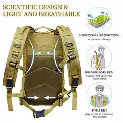 Classic Tactical Camouflage Nylon Backpack, Travel Sports Bag, Escalada ao ar livre, caça, pesca, caminhadas, 3P Pack