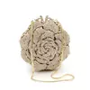 Elegante Flor Noiva Bolsa para Mulheres, Saco De Noite De Strass, Embreagem De Festa Brilhante De Luxo, Designer De Sacos De Moda Diamante