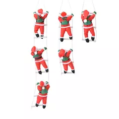 Boneca de Escada Papai Noel, Decoração de Árvore de Natal, Porta Interior, Parede, Pingente, Presentes de Ano Novo - Wolf Magazine
