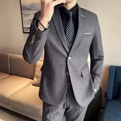Terno xadrez formal masculino, vestido de noiva noivo, blazer de festa, calças, jaqueta, colete, calças, high-end, casual, escritório, marca - comprar online