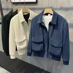 Jaquetas masculinas de veludo, tops da moda, versão coreana, roupas da moda, primavera e outono - comprar online