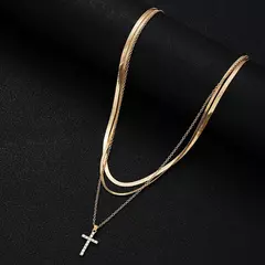 Imagem do 9 pçs simples gargantilha colares para mulheres moda amor coração estrela pingente em camadas colar jóias presente europeu e americano 2024