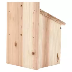Birdhouse de madeira ao ar livre com haste permanente, Natural e seguro Breeding Box, DIY - Wolf Magazine