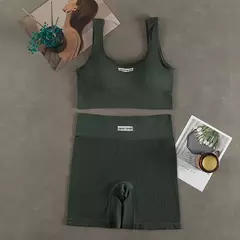 Conjunto de ioga feminino sem costura, roupas de treino fitness, sutiã esportivo, leggings de cintura alta, roupas sexy de ginástica em V profundo, roupas esportivas novas, 2024