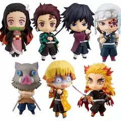 Figuras de anime Demon Slayer Inosuke # 1361 Tanjirou # 1193 Nezuko # 1194 Zenitsu # 1334 Brinquedos de PVC Figura de ação Giyuu Kimetsu no Yaiba