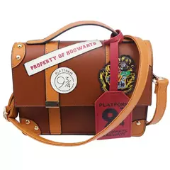 Harry potter hogwarts magia escola pu bolsa de ombro plataforma universitária 93/4 bolsa de couro pu caixa bolsa para meninas e mulheres - comprar online