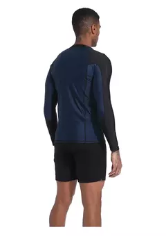 Manga comprida masculina Rash Guard Swimwear, camiseta de Surf seca rápida, camisa apertada de mergulho, roupas de ginástica, proteção UV50 +, azul, nadar, 2023 na internet