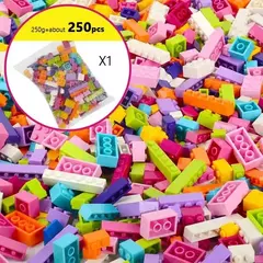 Imagem do 250-3000 pçs blocos de construção diybricks criativos compatíveis inglys tijolos clássicos placa base em massa brinquedo educativo para crianças