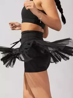 Imagem do Minissaia plissada de malha de cintura alta feminina, calção de rua feminino, monocromático, casual, curta, moda verão, Y2K, 2022
