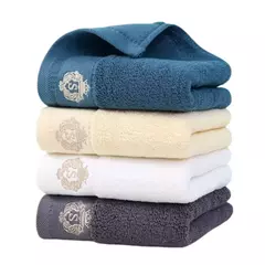 Conjuntos De Toalhas De Banheiro De Algodão Bordado, Grandes Toalhas De Banho, Chuveiro De Cara, Uso Diário, 70x140cm, 35x75cm, 1 Pc, 2 Pcs, 3Pcs - loja online