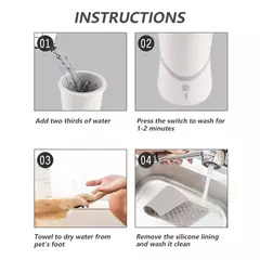 Cão automático pata limpador copo, pet foot washer, copo de silicone, pata portátil limpador para cães de pequeno e médio porte