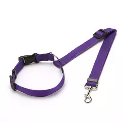 Imagem do Coleira de nylon ajustável dois em um para cães, acessórios para cães de estimação, cinto de segurança para carro, trela de chumbo, banco traseiro, cinto de segurança