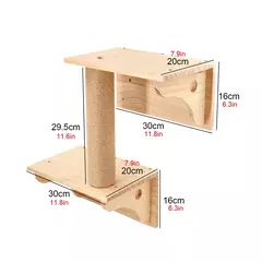 Prateleiras de escalada para gatos montadas na parede Casa para gatos Ponte para - comprar online