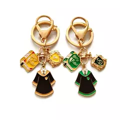 Hogwarts Badge Keychain para Crianças, Harry Potter, Periféricos de Filme, Pingentes Mochila, Decorações de Festa, Grifinória Sonserina, Brinquedos Presente