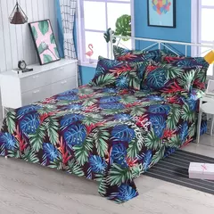 Home Textile Conjunto de lençóis com fronhas, cama plana, Lovers Room, Material de algodão, 3pcs - Wolf Magazine