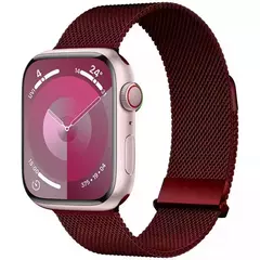 Correia para Apple Watch Band, Pulseira Milanese, Cinto de Metal, 45mm, 44mm, 42mm, Ultra 49mm, 38mm, 40mm, 41mm, iWatch Series 9, 8, 7, 6, 5, 3, SE - loja online