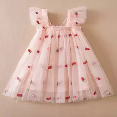 Borboleta 3D para bebês, vestido de princesa tutu, vestido de festa de aniversário, roupa infantil, novo, verão, 1 a 5 anos, 2024 na internet