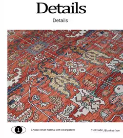 American Retro Living Room Decoration Tapete, Tapetes de cabeceira Boho para qua - Wolf Magazine
