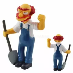 Imagem do 14 pçs disney simpsons dos desenhos animados figura de ação brinquedos engraçado homer grand bart mini estatuetas pvc boneca modelo crianças brinquedo presente aniversário