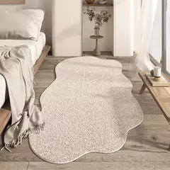 Tapete irregular de pelúcia macia para sala de estar Tapete de área grande Tapete de cabeceira do quarto minimalista Tapetes de mesa de café Tapete confortável - comprar online