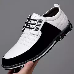 Sapatos masculinos casuais de couro com cadarço, sapatos confortáveis para negócios, calçado para trabalho de escritório, sapato social masculino elegante, novo, 2022 na internet