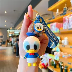 Anime disney figura vilão malévola a rainha má cruella silicone chaveiro saco chaveiro pingente crianças brinquedo presentes de aniversário - loja online