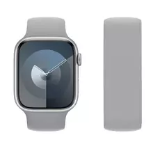 Imagem do Silicone Solo Loop Band para Apple Watch, Belt Bracelet Strap, iWatch Series 9, 8, 7, 6, SE, Ultra 2, 40mm, 44mm, 45mm, 41mm, 49 milímetros, 38 milímetros, 42 milímetros