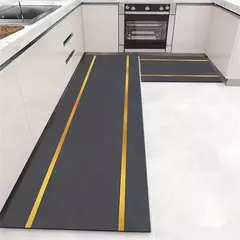 Imagem do Tapete de cozinha antiderrapante lavável macio, Tapete longo de cabeceira, Tapete do corredor, Capacho de entrada do banheiro, Quarto, Sala de estar