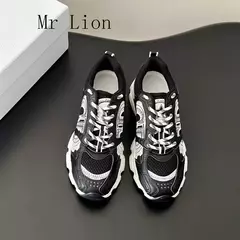 Sapatilhas de couro remendos para mulheres, tênis de corrida casual antiderrapante, respirável, confortável, saída diária, moda, novo