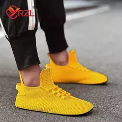 YRZL-Sapatilhas altas confortáveis para homens, tênis de corrida casual, sapatos de caminhada ao ar livre, meias de casal - comprar online
