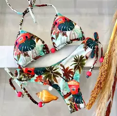 OIINAA-maiô sexy para mulheres, moda praia estampa halter, conjunto de biquíni com renda, maiô verão, moda praia sexy com cordão, 2 peças - Wolf Magazine