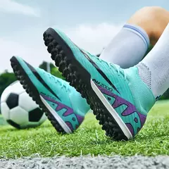 Sapatos de futebol masculino de sola FG, sapatos de gramado ao ar livre, grampos longos especiais, botas esportivas de equipe superior alta, resistência ao desgaste, tamanho 36-45 - Wolf Magazine