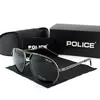 Óculos Polarizados Police Sunglasses para Homens e Mulheres, Metal Sun Glasses, Travel Eyewears, Pilot Goggle, Proteção UV 400, Alta Qualidade, P8480