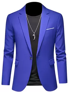 Blazers boutique casuais masculinos, jaqueta monocromática, terno slim fit, casaco de lazer, boutique de moda, novo, 2023 - loja online