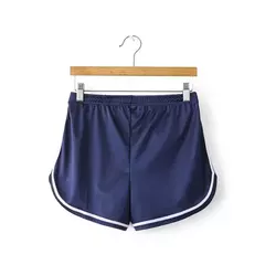 Novo 2023 Mulheres Shorts Verão Seda Fino Praia Casual Branco Egde Shorts Hot