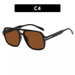 Novas mulheres óculos de sol high end rua fotografia moderna na moda em forma de t grande quadro piloto óculos de sol hip hop bouncy óculos de sol - comprar online