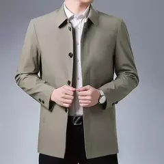 Imagem do Casacos masculinos emendados de cor sólida soltos casuais, tops coreanos grandes, jaquetas com todo o fósforo, roupas da moda, outono, novo, 2023