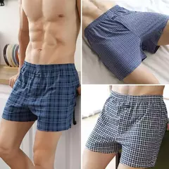 Cuecas masculinas de algodão de cintura alta, calças allo de cintura alta com pijama em casa, cuecas boxer plus size - comprar online