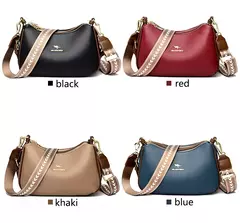 Bolsa de Ombro de Couro Genuíno para Mulheres, Bolsas Crossbody Femininas, Bolsa Feminina, Carteira, Marca de Luxo, Tendência da Moda, Designer, Sac A Main - Wolf Magazine