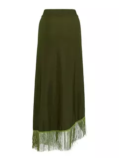 Conjunto de biquíni de três peças, sutiã acolchoado, borla, saia de praia de cintura alta, maiô de verão, moda sexy, monocromático - Wolf Magazine