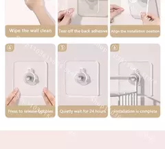 Ganchos Adesivos De Parede, Cartaz, Foto, Quadro, Cabides De Relógio, Gancho De Parafuso Sem Soco, Cozinha, Organizador De Banheiro, Titulares, 10 Pcs, 20 Pcs - loja online
