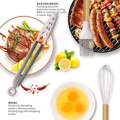 Silicone utensílio conjunto com suporte, 36pcs - comprar online