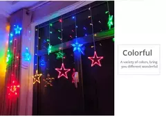 Impermeável LED Cortina String Fada Luz, Lâmpadas, Guirlanda, Piscando, Fada, Lua, Estrela, Ao ar livre, Jardim, Decoração de Natal, 220V, 3,5 m - comprar online