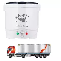 Mini Fogão De Arroz Elétrico MultiCooker Portátil Fogões De Arroz Doméstico 12V 24V 220V Panelas De Máquina De Cozinhar Panelas Para O Caminhão Do Carro Casa