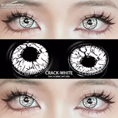 Imagem do Eyeshare lentes de contato coloridas para olhos, 1 par de lentes coloridas de anime cosplay, lentes loucas de halloween, lentes de contato, maquiagem de beleza
