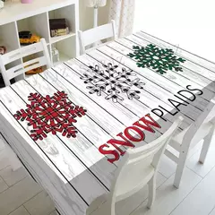 Feliz natal à prova dwaterproof água poliéster impresso retangular toalha de mesa festa decoração mesa de café toalha de mesa de férias decoração na internet
