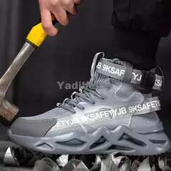 Botas de segurança Steel Toe Work para homens e mulheres, sapatos indestrutíveis, tênis anti-smash, calçado de trabalho
