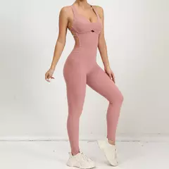 Imagem do Roupa esportiva feminina, macacão esportivo, conjunto de ginástica push up, macacão de fitness, roupas de ioga verde, novo, roupas esportivas, 2024