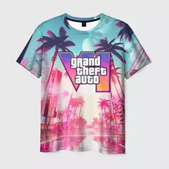 Camisola de manga curta com estampa Grand Theft Auto VI masculina e feminina, estilo casual, moda verão, Gta 6 quente, 3D, novo, 2022 na internet
